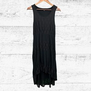 Black Asymmetrical High Low Sundress